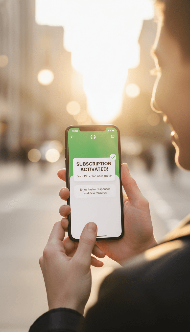 تفعيل فوري لاشتراك ChatGPT Plus على الهاتف الذكي