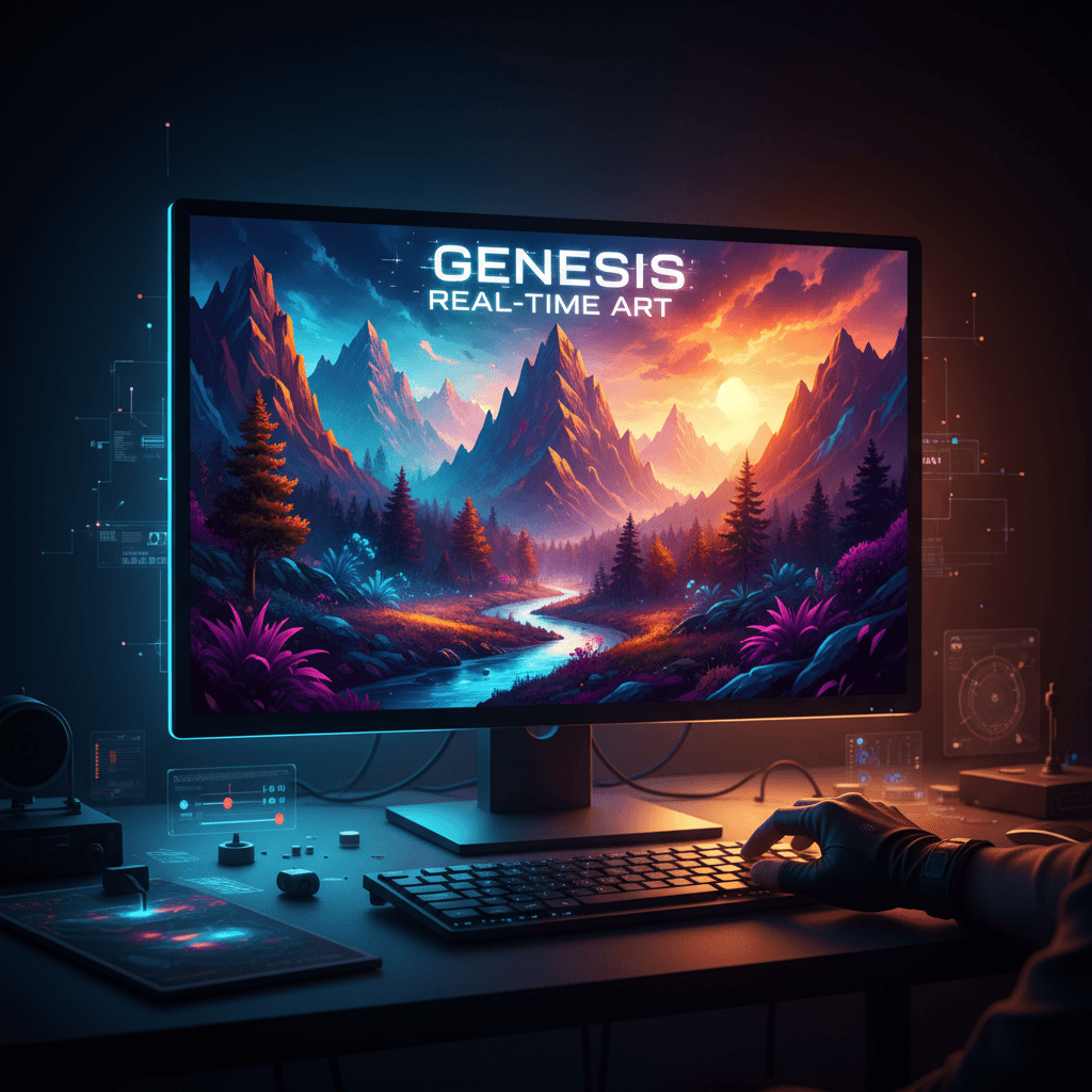 صور احترافية تم إنشاؤها بواسطة Leonardo AI على شاشة الكمبيوتر