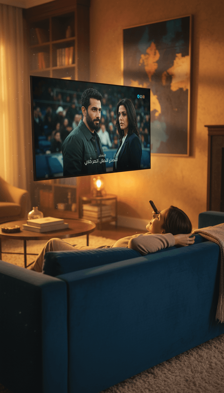 مشاهد المسلسلات والأفلام العربية على شاشة كبيرة
