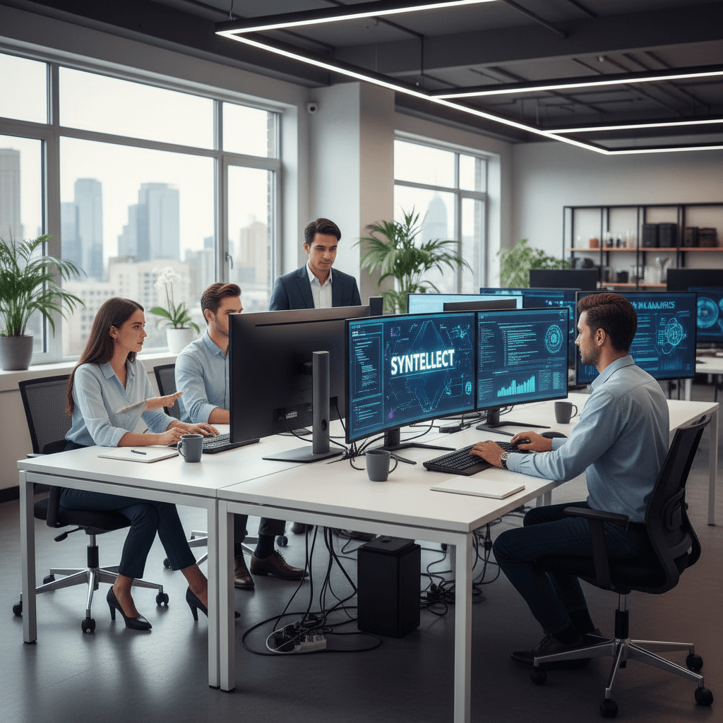 فريق يستخدم أدوات الذكاء الاصطناعي