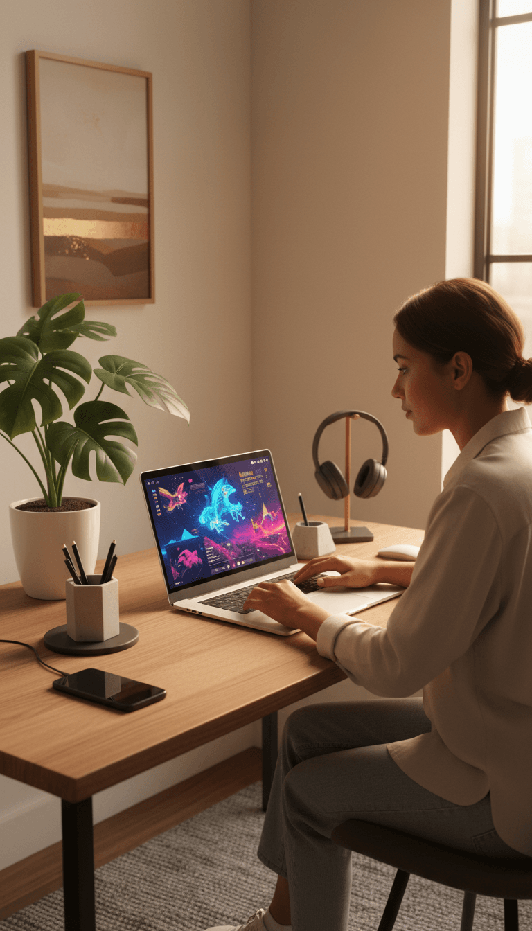 موظف يعمل على اشتراك ChatGPT Plus مع أدوات الذكاء الاصطناعي