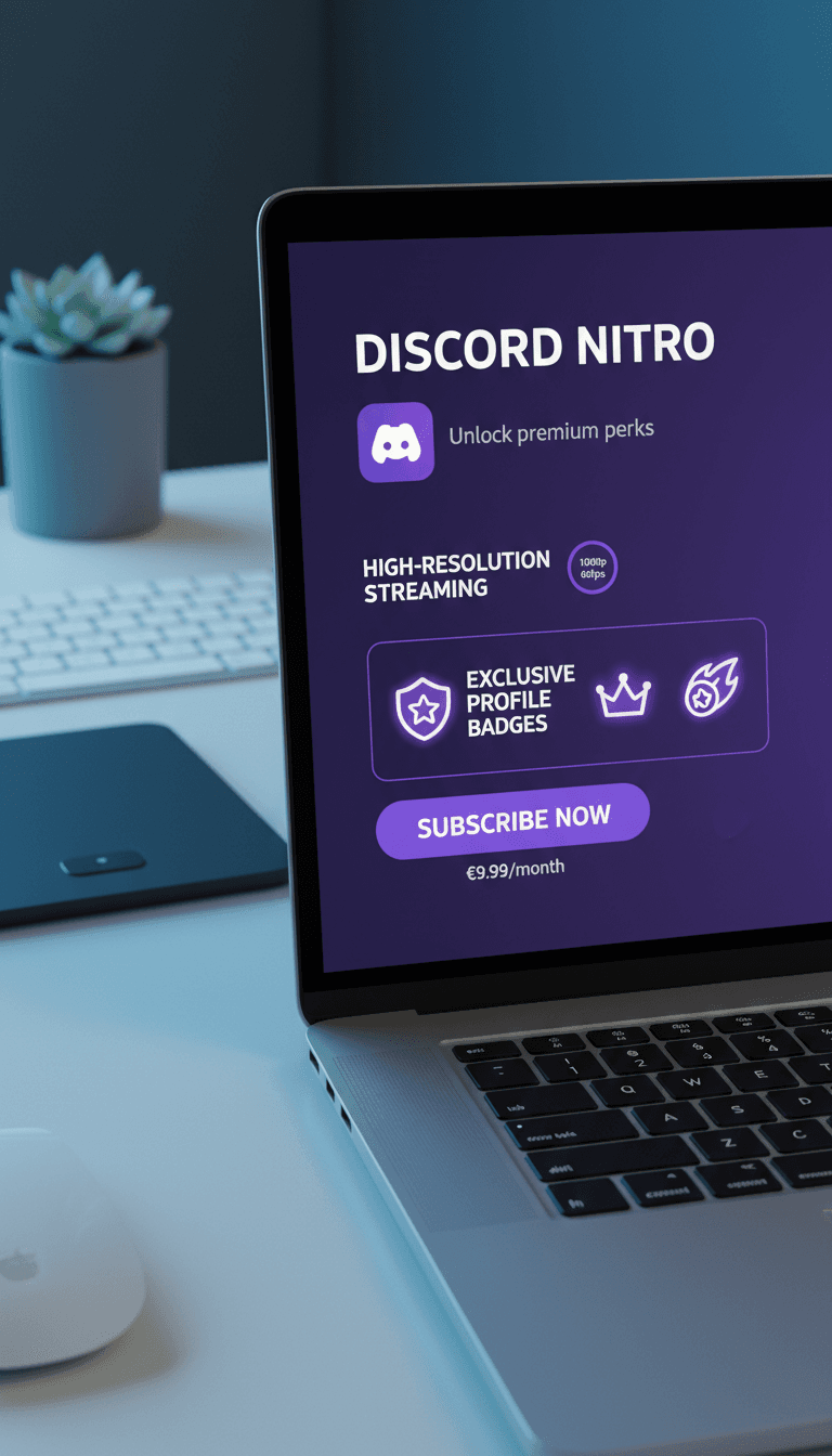 واجهة Discord Nitro تعرض مميزات البث والملفات الحصرية