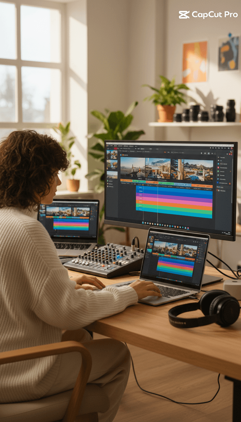 منصة تحرير CapCut Pro مع مؤثرات فيديو احترافية